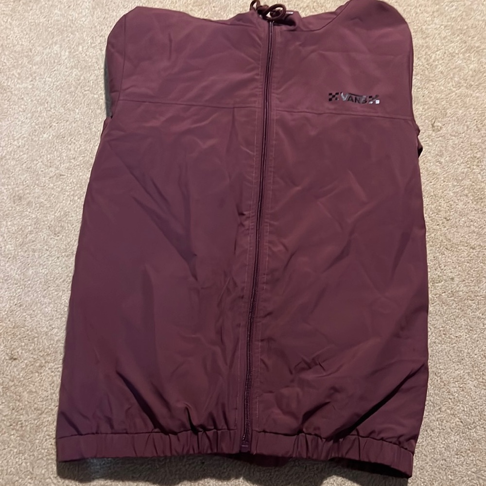 Vans maroon jacket never worn but has no tags